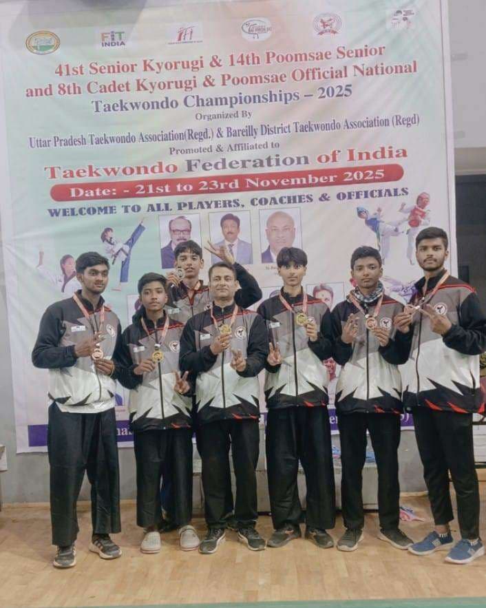 Motihari: 41वीं ताइक्वांडो राष्ट्रीय चैंपियनशिप में खिलाड़ियों ने जीते छह पदक