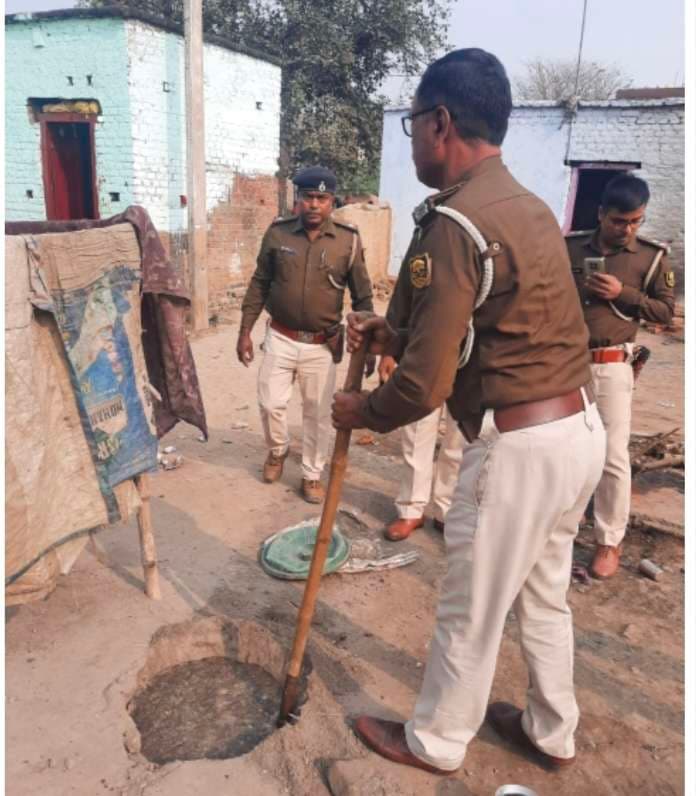 अजीमाबाद पुलिस ने चिल्हर किरकिरी में शराब के खिलाफ चलाया अभियान