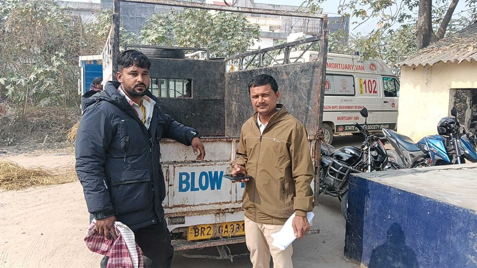 सिधवलिया में खड़े ट्रक में हुई जोरदार टक्कर, पंजाब के चालक की गयी जान