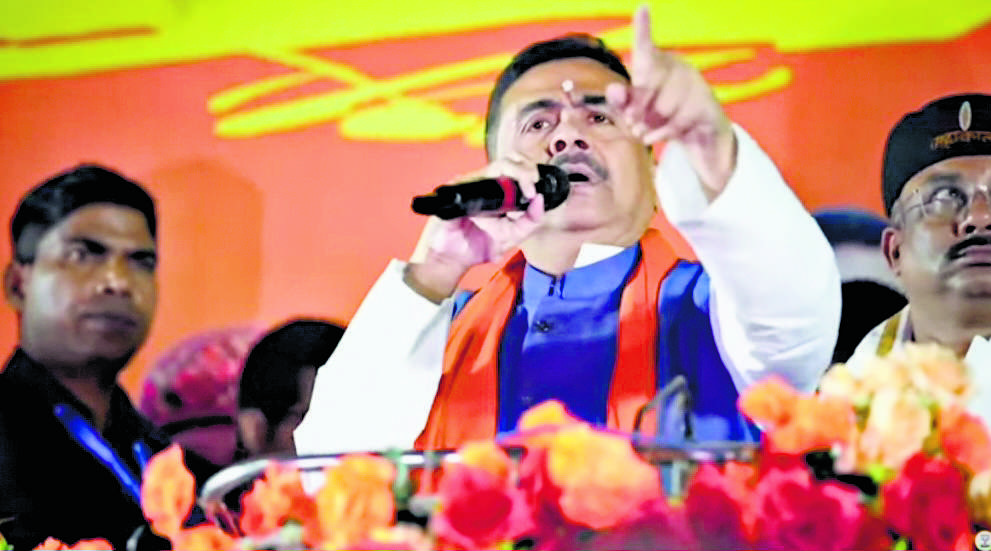 एसआइआर को लेकर दुष्प्रचार कर रही तृणमूल : शुभेंदु