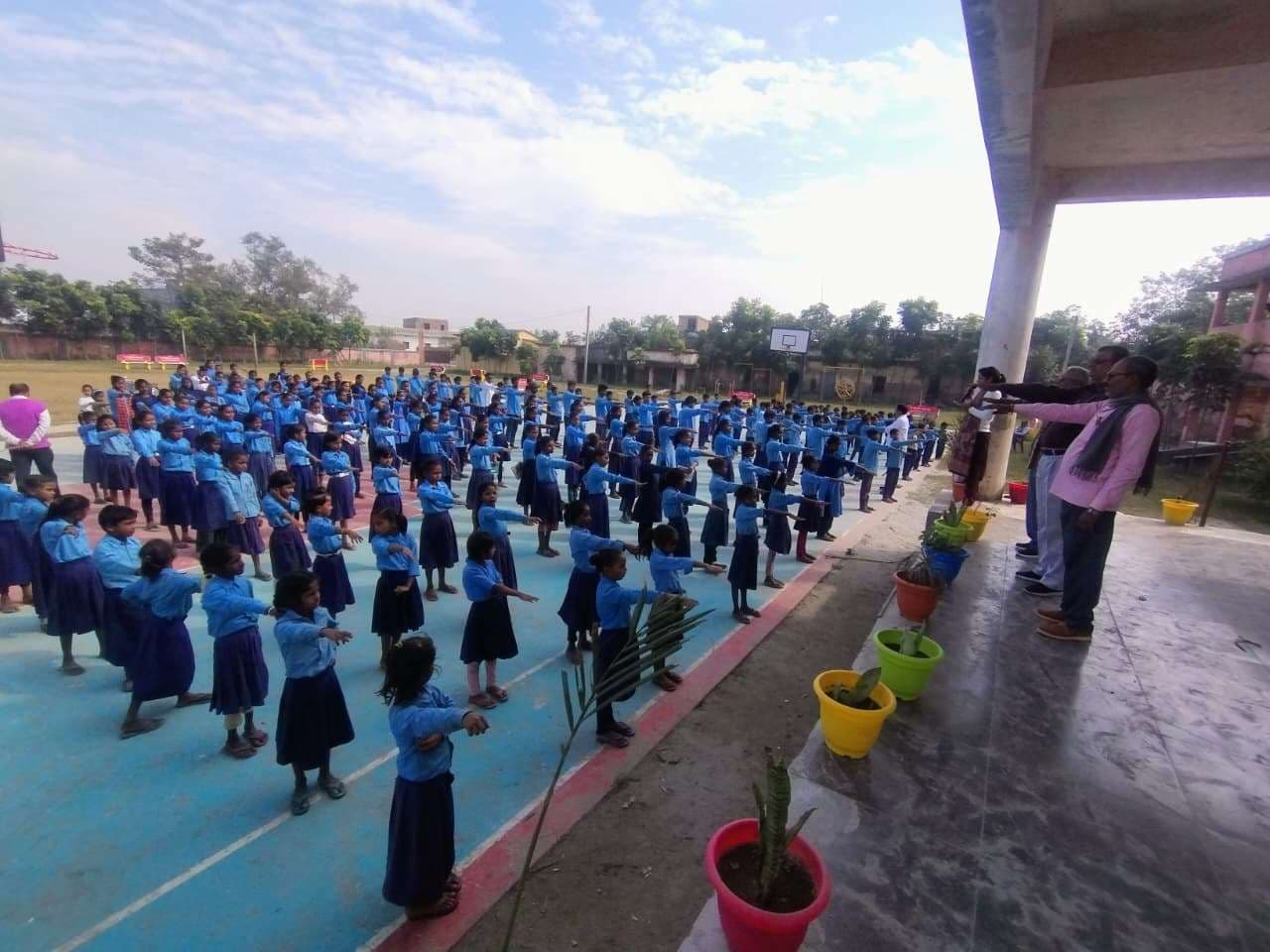 जिले के सरकारी विद्यालयों में लिया गया बाल विवाह रोकने का सामूहिक संकल्प