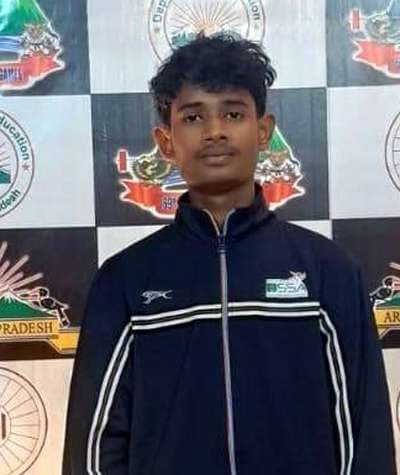 69वीं नेशनल स्कूल गेम्स के लिए आदित्य अरुणाचल प्रदेश रवाना