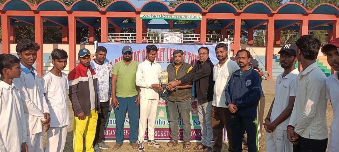 पोखरिया पैंथर्स को हरा कर रेलवे स्कूल ने से जीता मैच