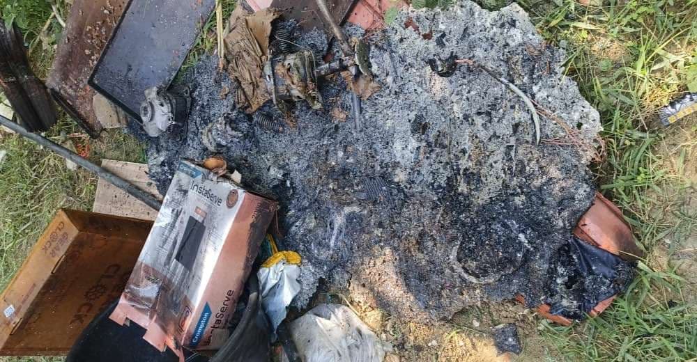 एमटी सार्जेंट के सरकारी आवास में लगी आग, लाखों की संपत्ति खाक