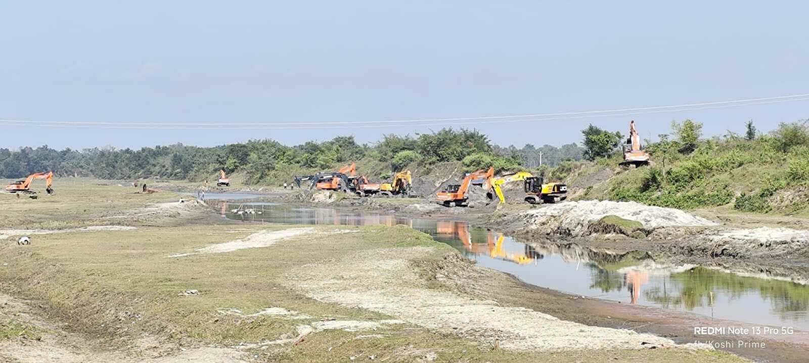 कोसी-मेची लिंक परियाेजना के तहत पहले फेज का कार्य शुरू