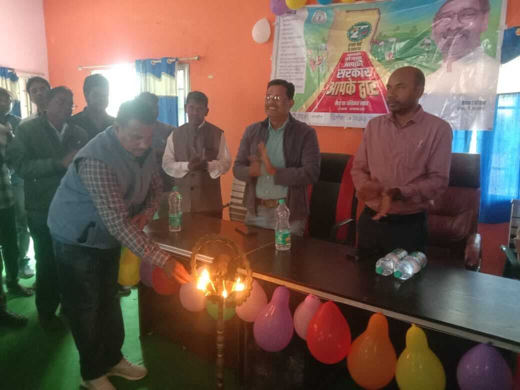 शिविर में परिसंपत्तियों का किया गया वितरण