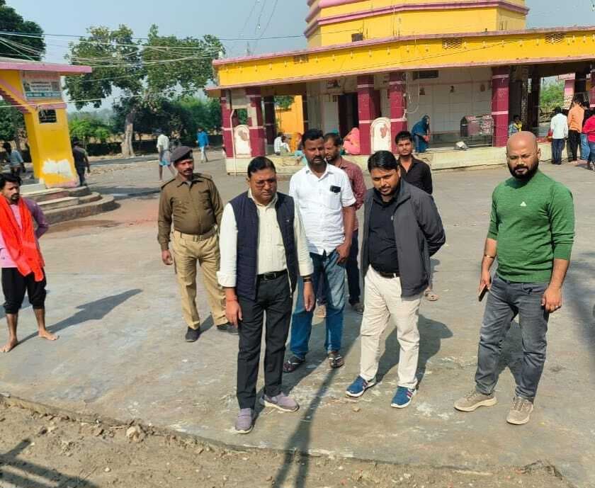बाबा तिलहेश्वर नाथ मंदिर का सौंदर्यीकरण कार्य तेज करने का निर्देश