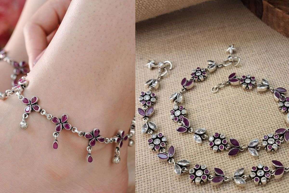 flower payal design