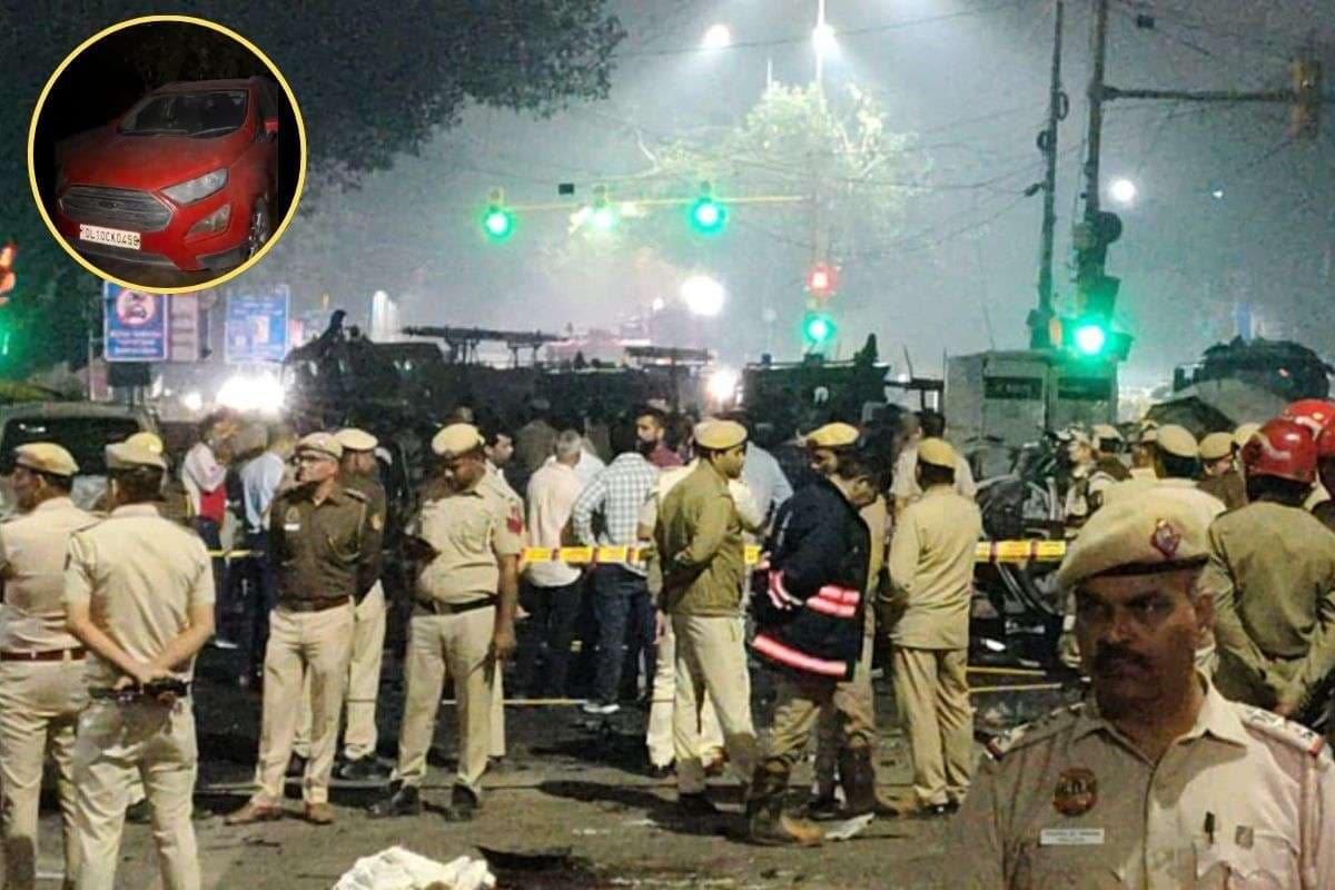 Delhi Red Fort Blast: लाल रंग की इकोस्पोर्ट कार फरीदाबाद से बरामद, खंदावली गांव के पास खड़ी मिली