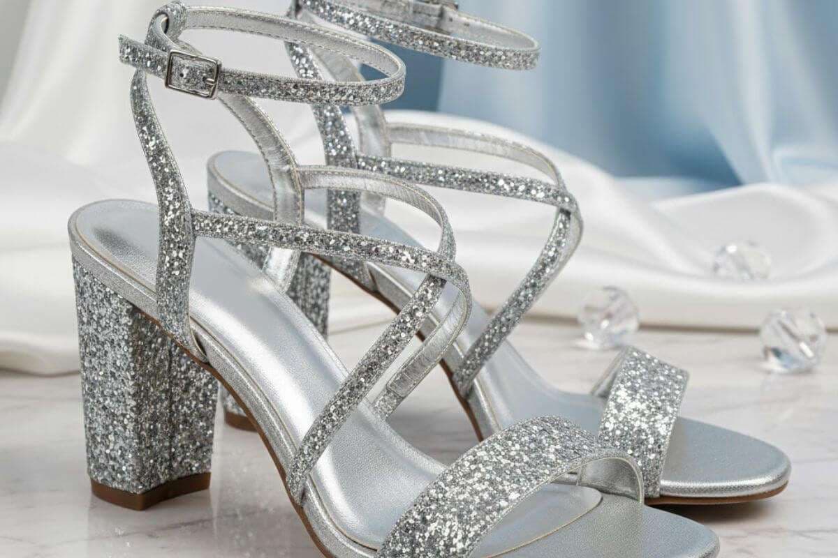 glitter footwear