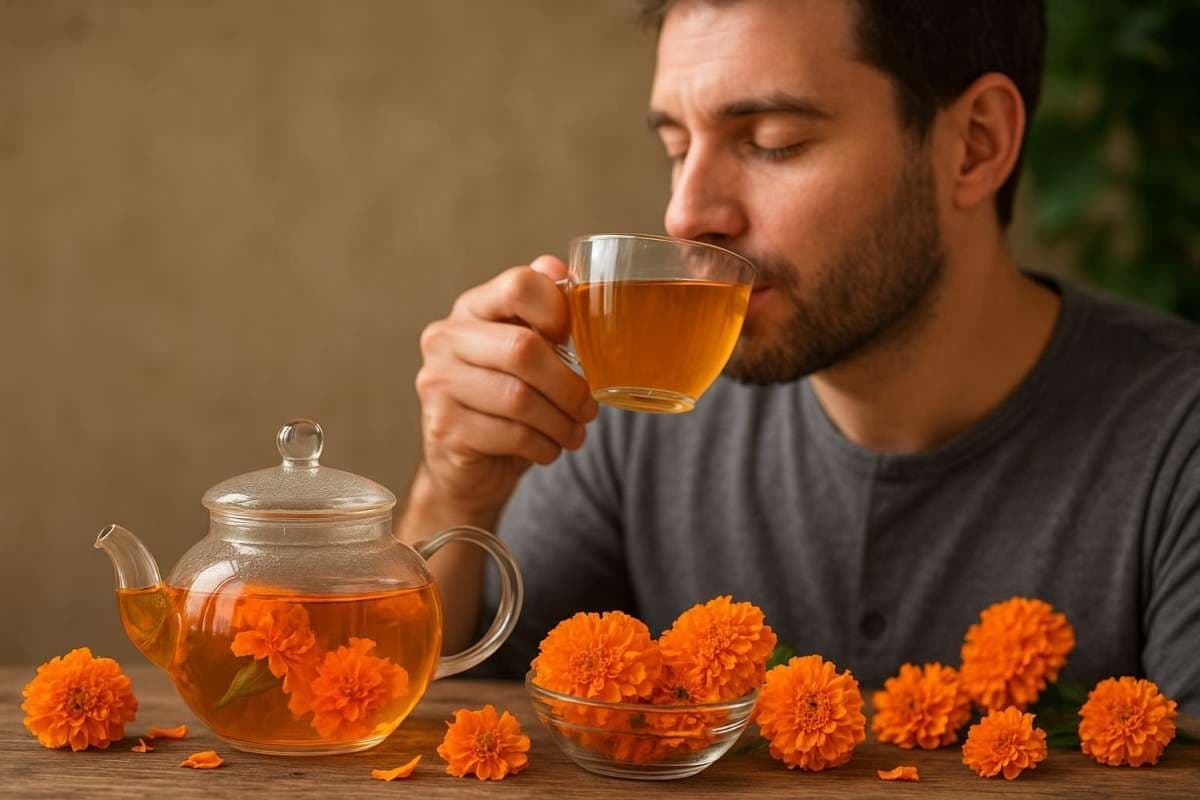 Marigold Tea Benefits: आज ही से पीना शुरू करें गेंदे की फूल की चाय, जल्द ही सेहत में दिखेंगे ये 5 बड़े बदलाव