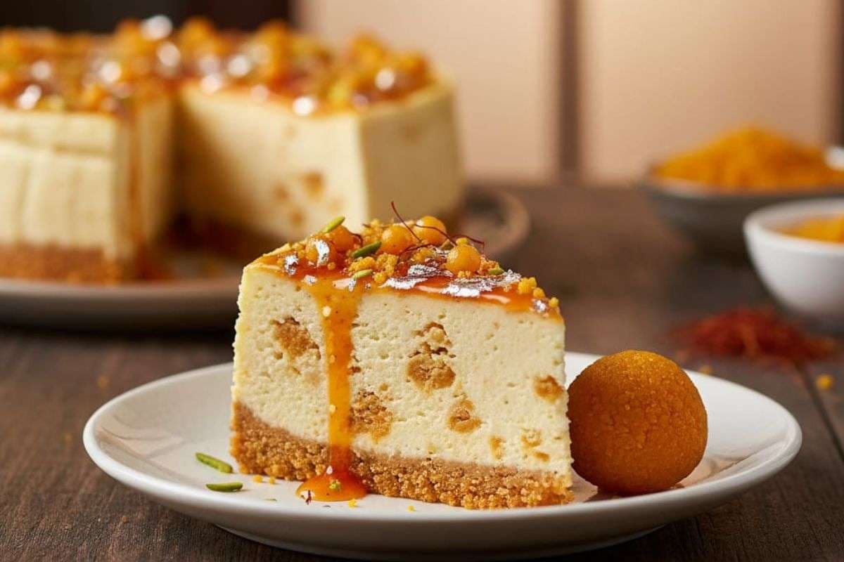 motichur chese cake