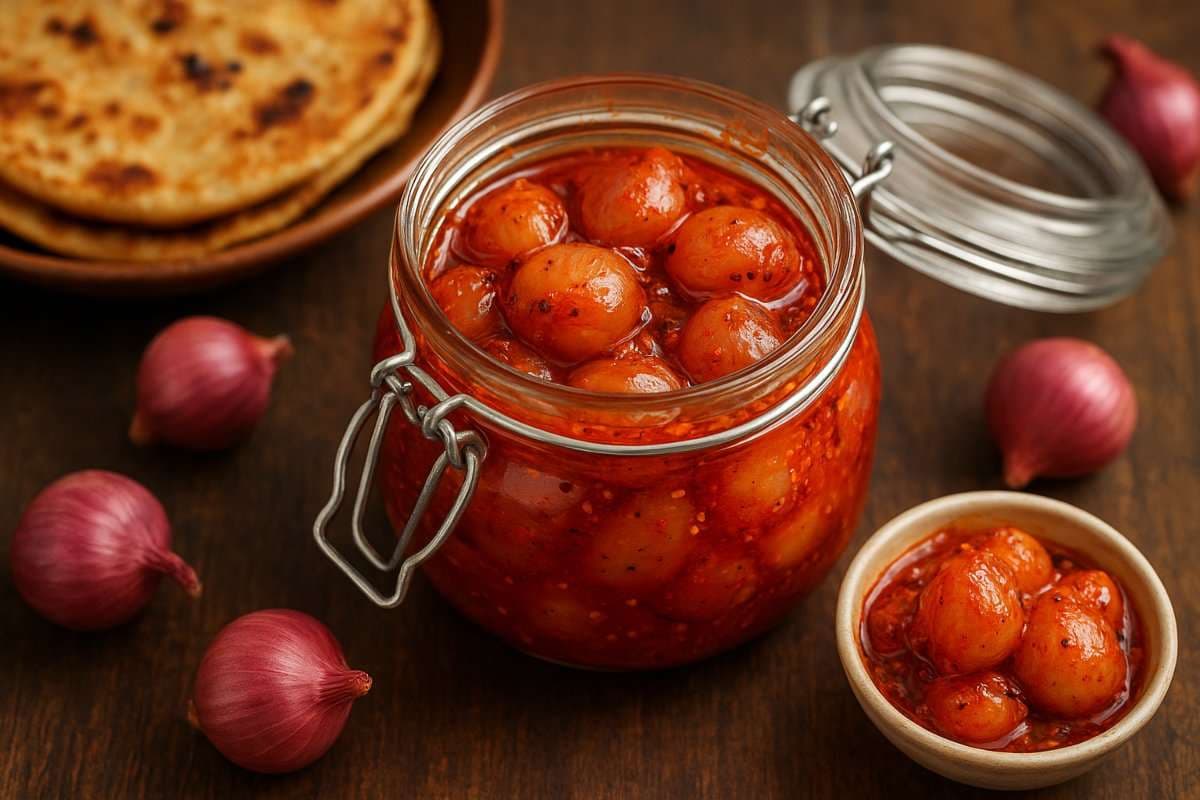Onion Pickle Recipe: मिनटों में तैयार करें खट्टा और तीखा प्याज का अचार, स्वाद ऐसा कि बोरिंग खाना भी लगे मजेदार