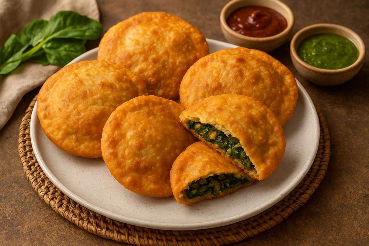 Palak Pyaaj Ki Kachori Recipe: सर्दियों में ट्राई करें क्रिस्पी पालक प्याज की कचौड़ी, नाश्ते और टिफिन दोनों के लिए परफेक्ट स्नैक!