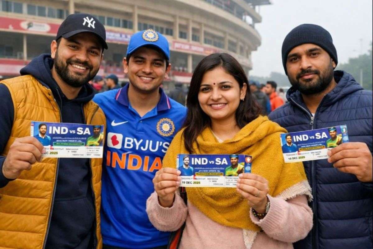 Fans Having IND vs SA Match Tickets