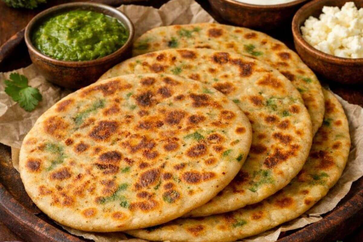 Broccoli Paneer Paratha Broccoli Paneer Paratha