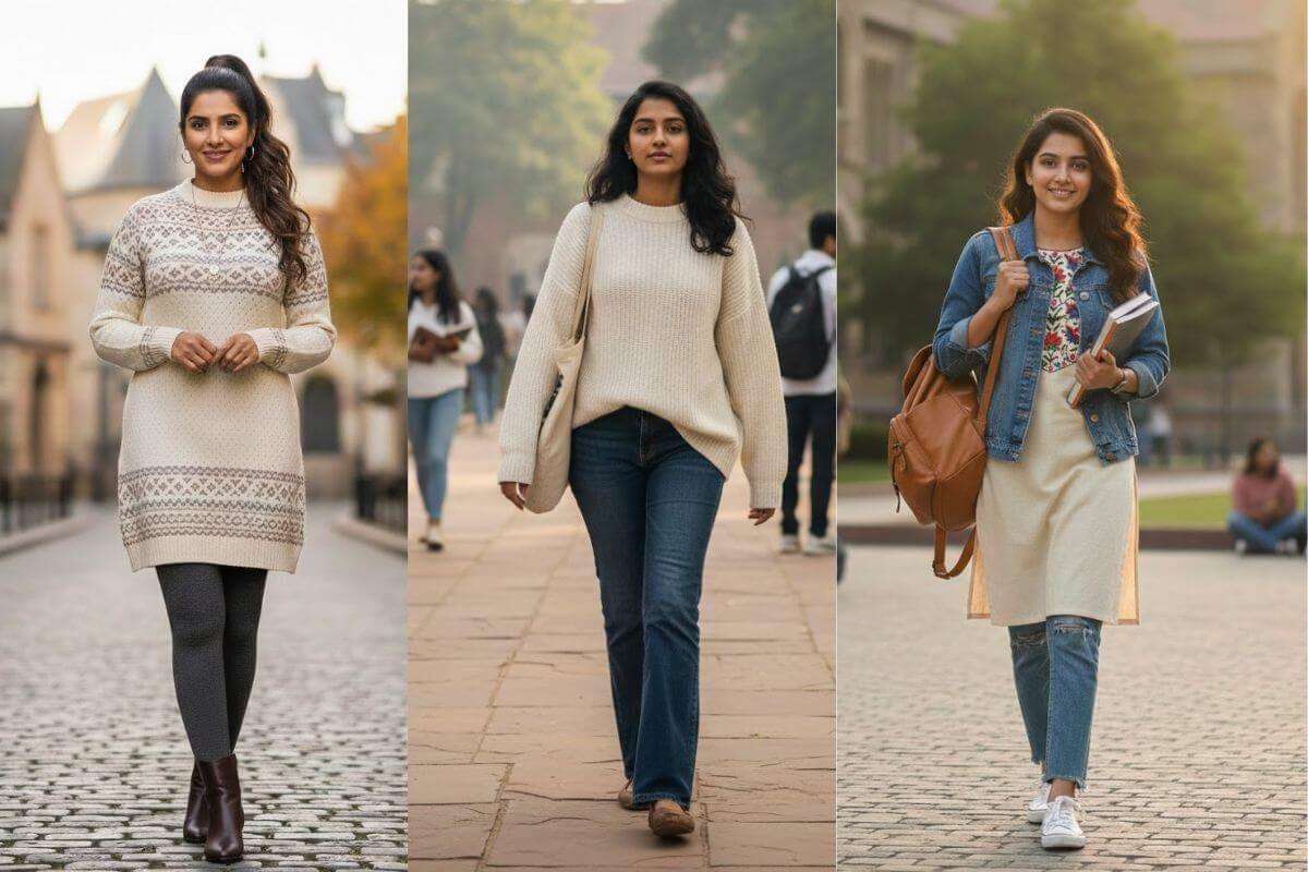 College Winter Outfits for Girls: ठंड में भी बनाएं अपना लुक स्पेशल, यहां देखें कॉलेज गर्ल्स के लिए आउटफिट आइडियाज