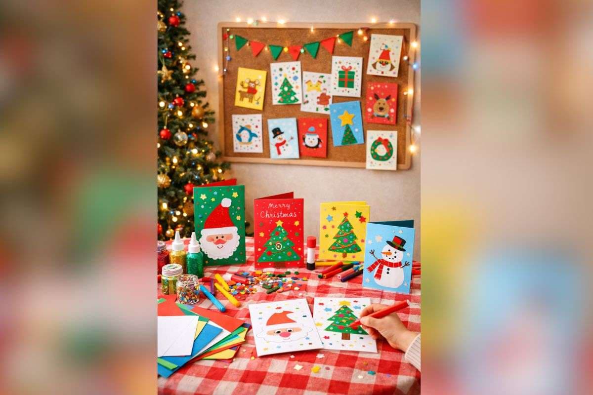 DIY Christmas Card Corner