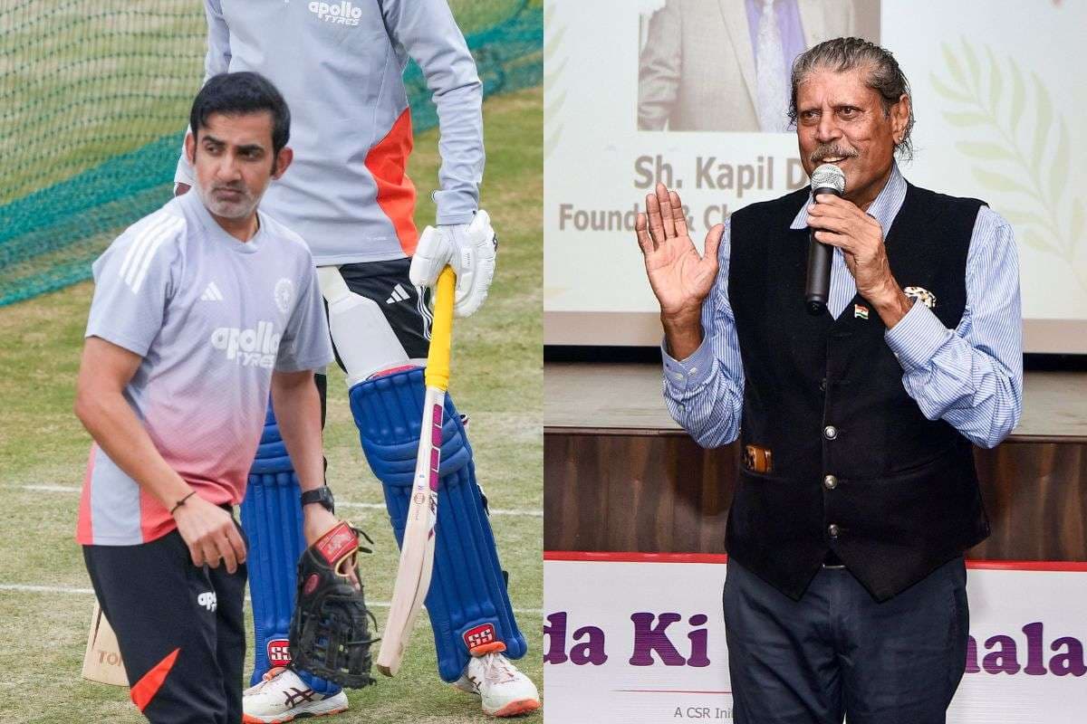 Gautam Gambhir Kapil Dev in Frame