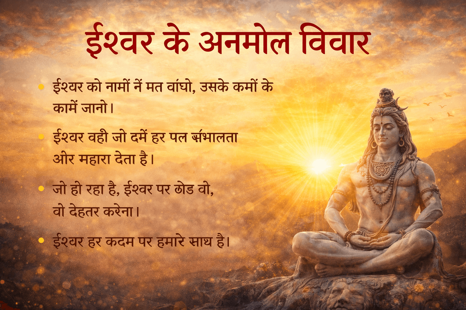 God Quotes: अगर जीवन में सुकून, विश्वास और सकारात्मकता चाहिए तो पढ़ें ये 10 ईश्वर के अनमोल विचार