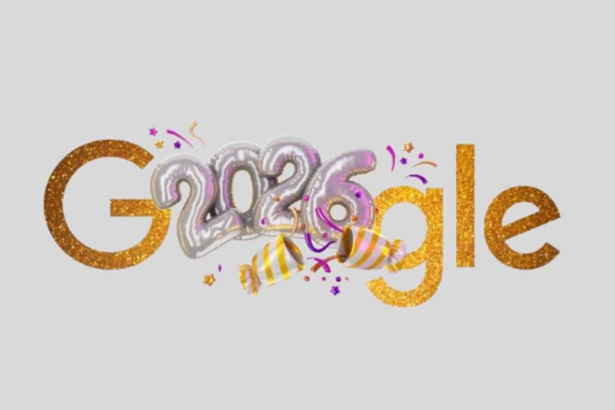 नये साल पर Google Doodle का बदला अंदाज, गोल्ड–सिल्वर थीम में मना रहा 2026 का जश्न