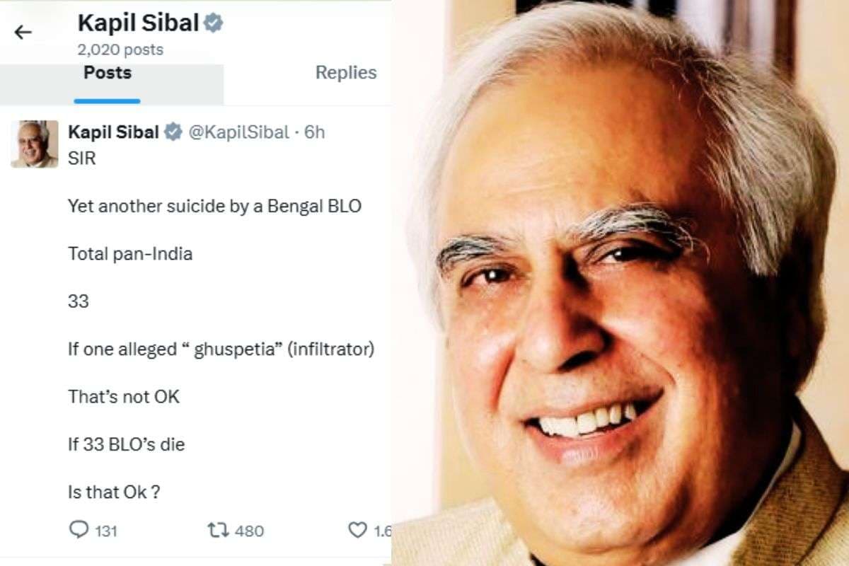 अमित शाह के बंगाल दौरे से पहले एसआईआर पर सिब्बल का तंज, कहा- 33 बीएलओ की मौत ठीक है?