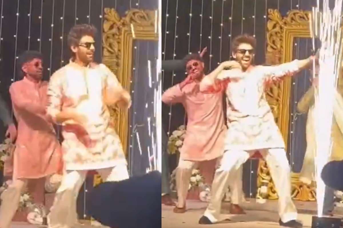 Kartik Aaryan: पवन सिंह के ‘लॉलीपॉप लागेलू’ पर डांस कर कार्तिक आर्यन ने लूट ली महफिल, बहन की संगीत का वीडियो वायरल
