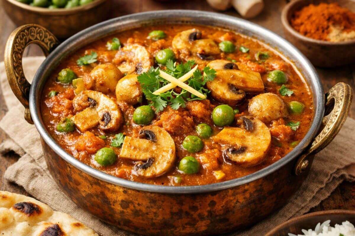 Matar Mushroom Recipe Matar Mushroom Recipe