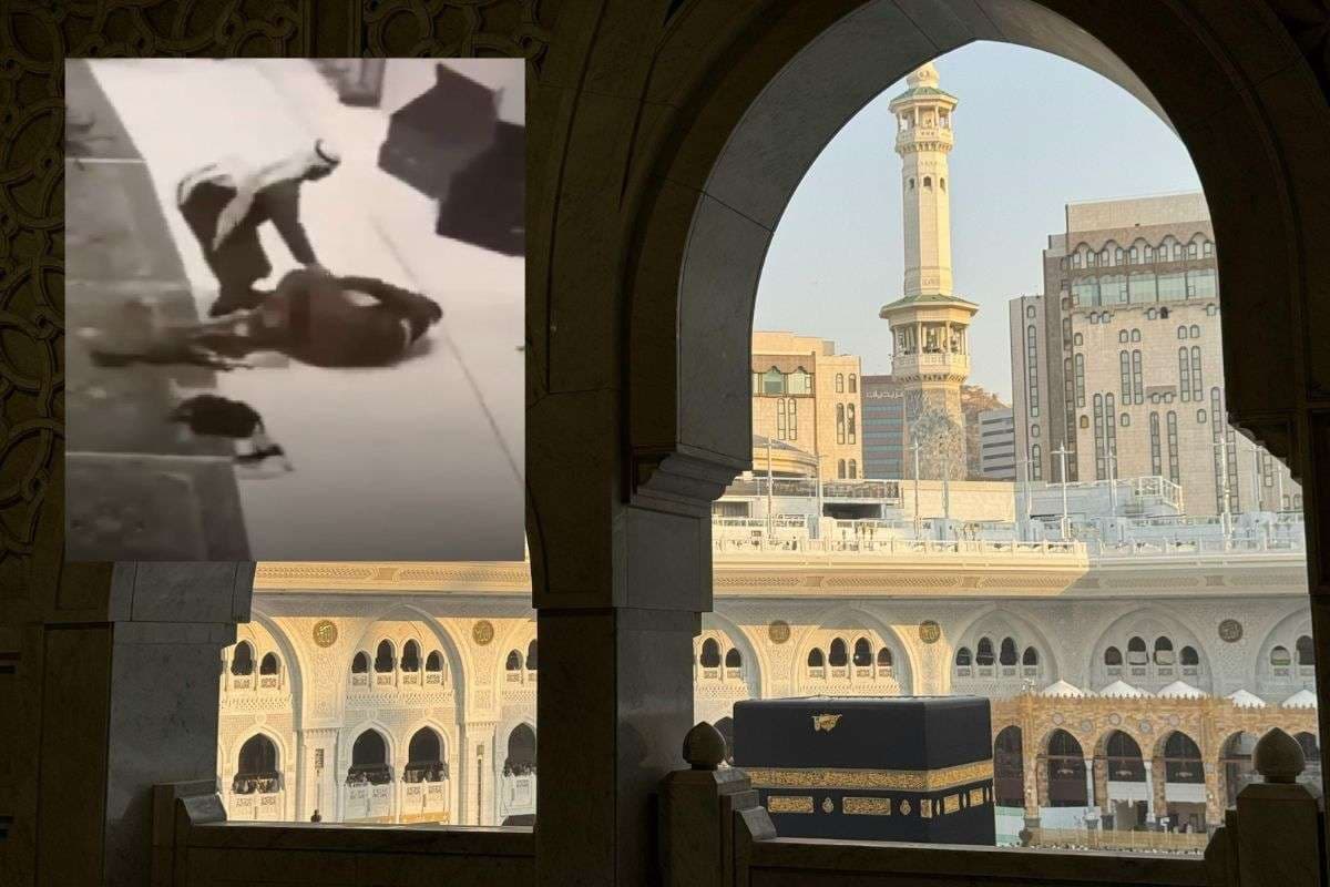 मक्का के मस्जिद अल-हरम में सुसाइड का प्रयास, ऊपरी तल्ले से शख्स ने लगा दी छलांग, लेकिन नीचे... Video
