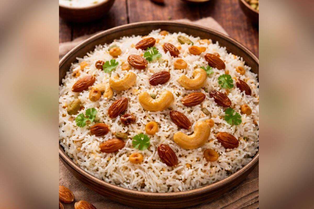 New Year Special Dry Fruit Pulao: न्यू ईयर पर बनाएं कुछ स्पेशल डिश, डिनर में आसानी से तैयार करें स्वादिष्ट ड्राई फ्रूट पुलाव