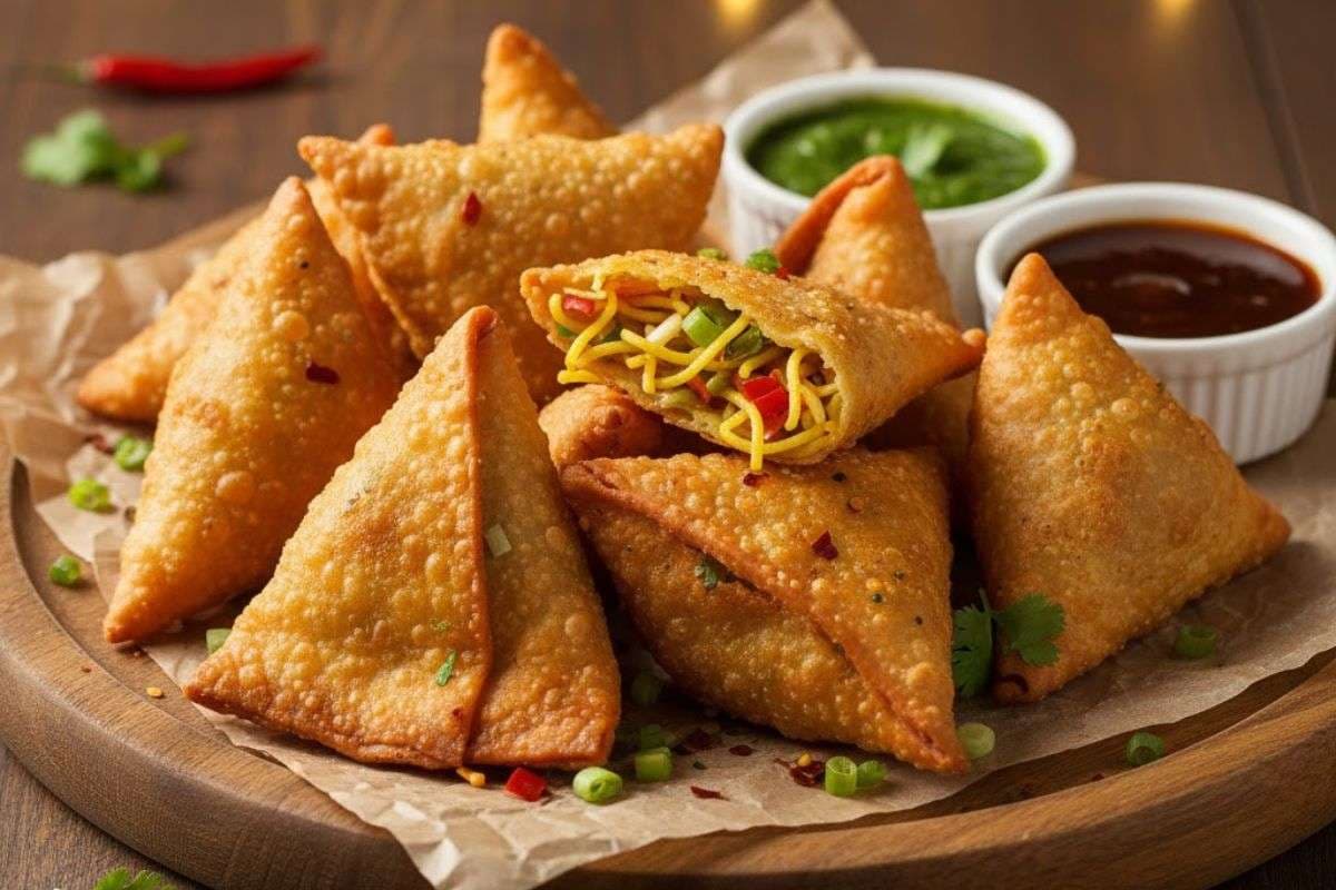 Noodle Samosa Recipe for Snacks