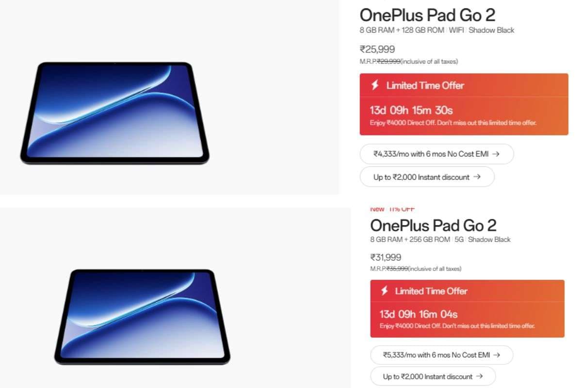 OnePlus Pad Go 2 Price