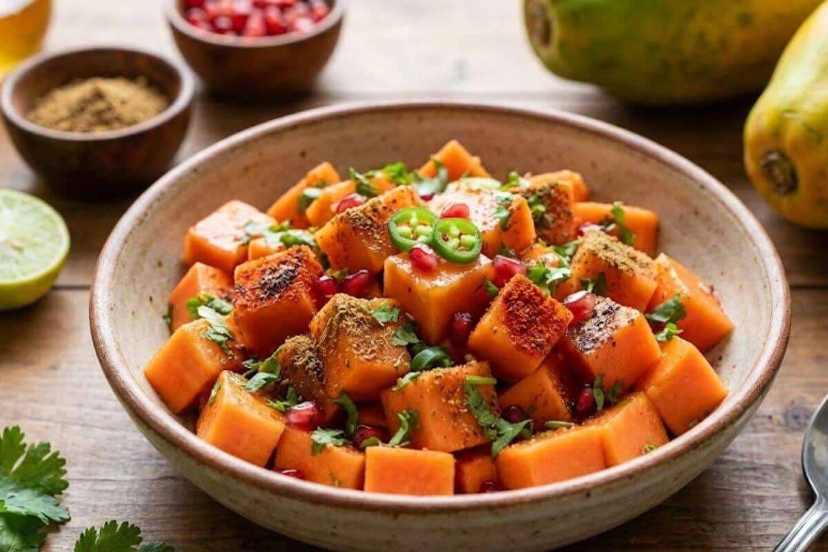 Papaya Chaat Recipe: मिनटों में बनाएं चटपटा पपीता चाट, फॉलो करें बनाने की रेसिपी 