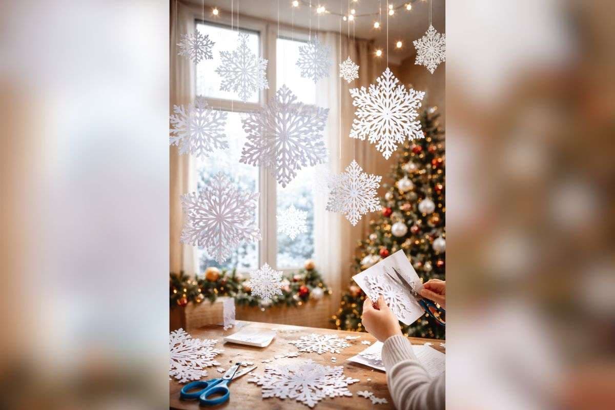 Paper Snowflake Decoration (AI Generated)