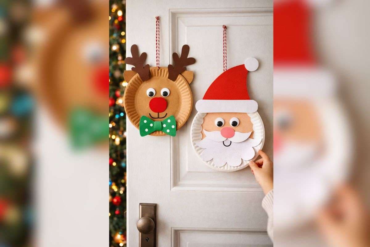 Santa and reindeer craft (AI Generated)