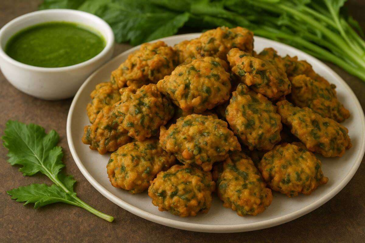Sarso Ke Saag Ka Pakora Recipe: ठंड में चाय के साथ चाहिए कुछ स्पेशल? बनाएं सरसों साग के क्रिस्पी पकौड़े