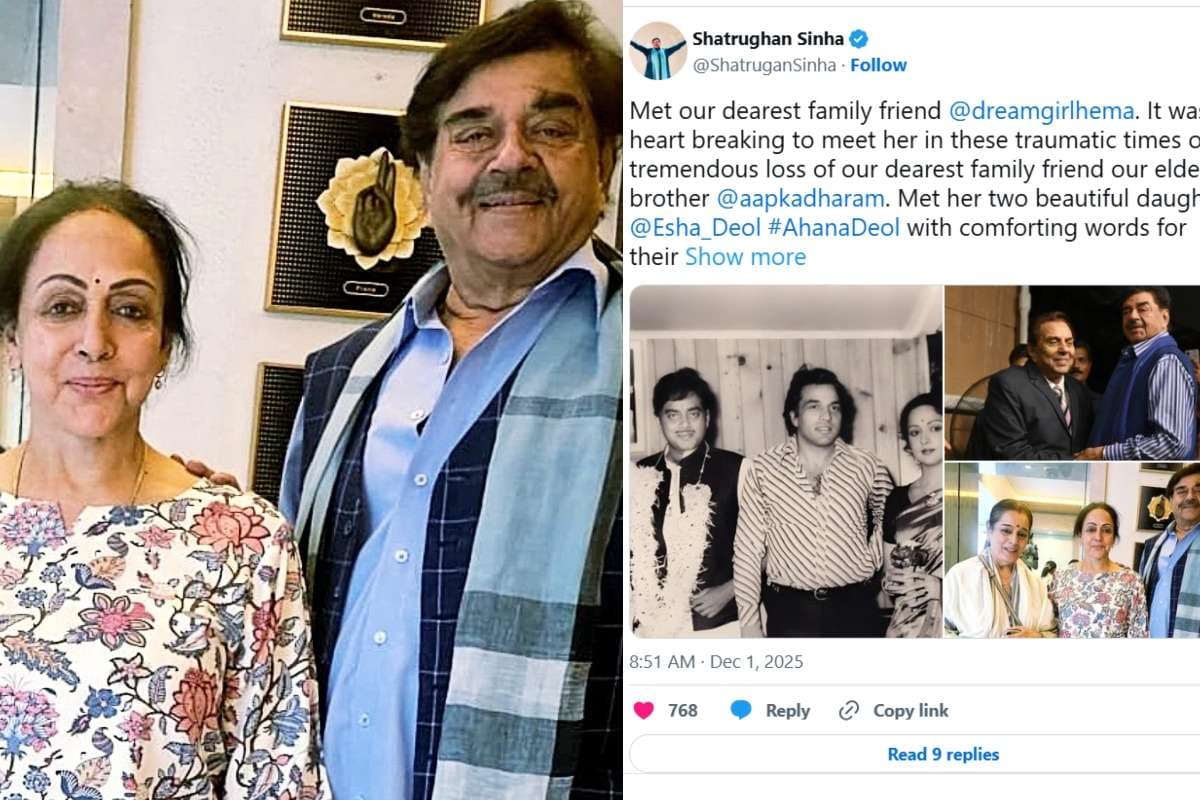 हेमा मालिनी से मिलकर फूट पड़े जज्बात, शत्रुघ्न सिन्हा ने कहा- 'हेमा जी का दर्द देख दिल दहल गया'