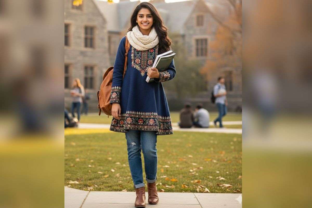 Short Woolen kurti