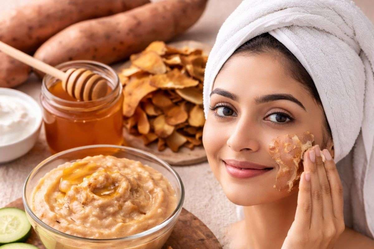 मार्केट की महंगी क्रीम भूल जाइए, शकरकंद के छिलके से पाएं नेचुरल ग्लो, जान लें इस्तेमाल का तरीका