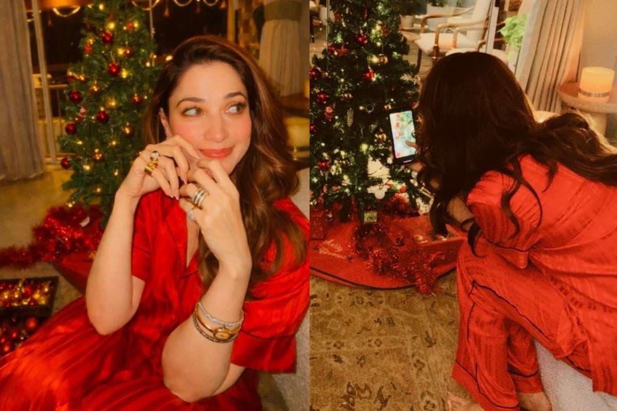 Tamannaah Bhatia Christmas Look: कंफर्ट और एलिगेंस का परफेक्ट काॅम्बो, तमन्ना भाटिया का क्रिसमस लुक हुआ वायरल