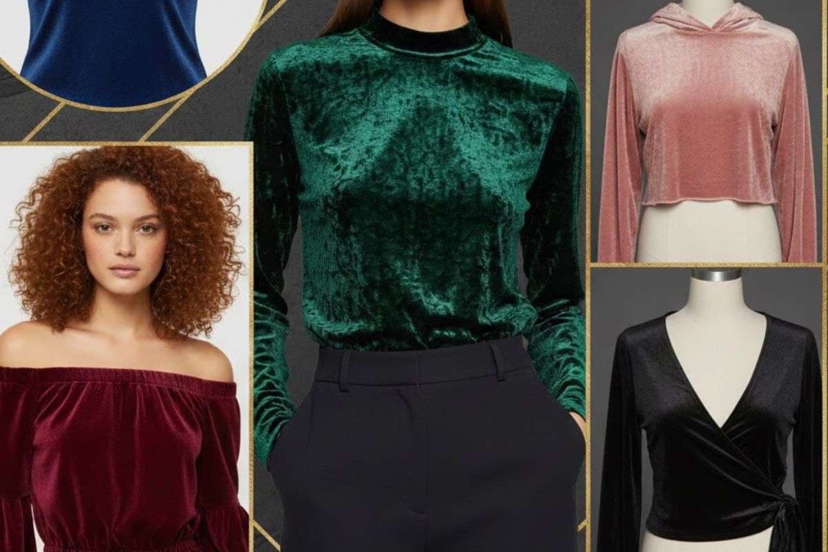 Velvet Top Design: क्रॉप से फुल स्लीव तक, देखें वेलवेट टॉप्स के बेस्ट डिजाइन आइडियाज 