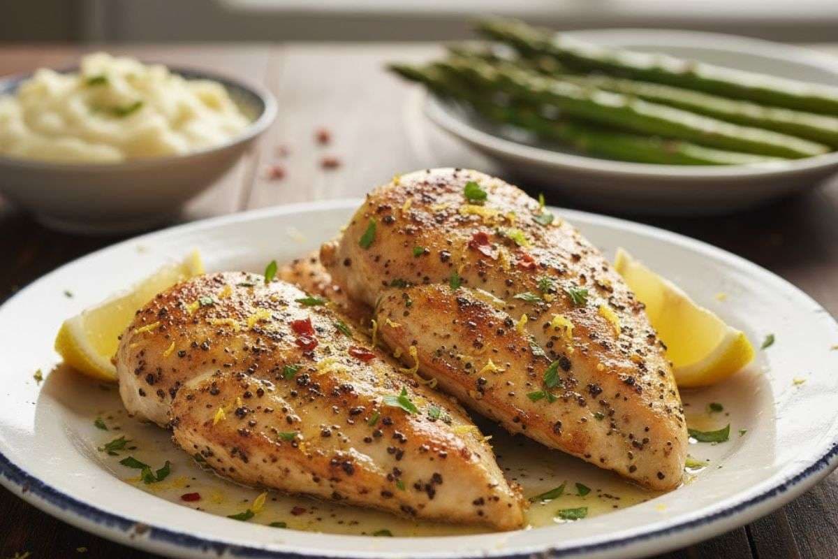 Lemon Pepper Chicken Recipe: рд▓реЗрдорди рдкреЗрдкрд░ рдЪрд┐рдХрди рд╕реЗ рд╡реАрдХреЗрдВрдб рдХреЛ рдмрдирд╛рдПрдВ рдЦрд╛рд╕, рдЬрд▓реНрджреА рдиреЛрдЯ рдХрд░ рд▓реЗрдВ рдЖрд╕рд╛рди рд░реЗрд╕рд┐рдкреА
