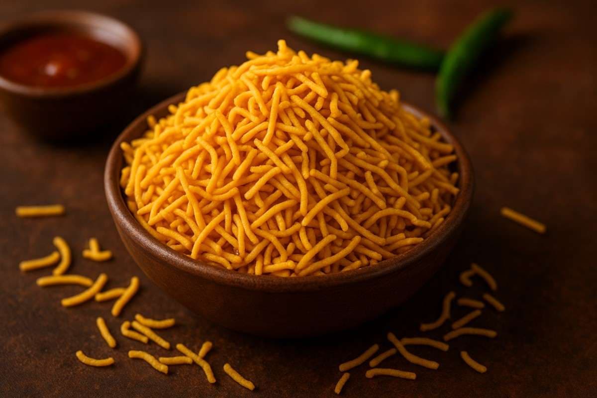 aloo sev bhujia recipe aloo sev bhujia recipe