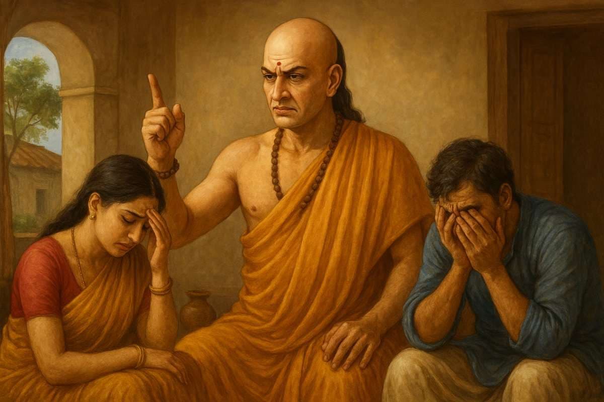 Chanakya Niti: ऐसे पुरुष खुद ही उजाड़ देते हैं अपने घर-परिवार की खुशियां! जीवन में कभी नहीं मिलती सुख-शांति और समृद्धि