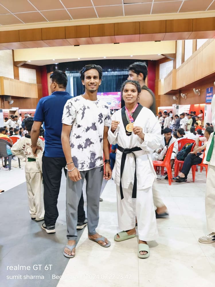 गोपालगंज की पूनम कुमारी राष्ट्रीय ताइक्वांडो प्रतियोगिता के लिए चयनित