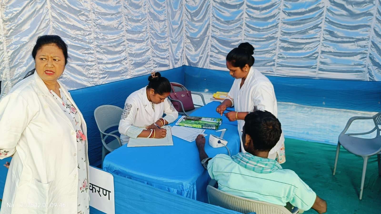 बीजीआर कोल कंपनी ने 184 लोगों की स्वास्थ्य जांच