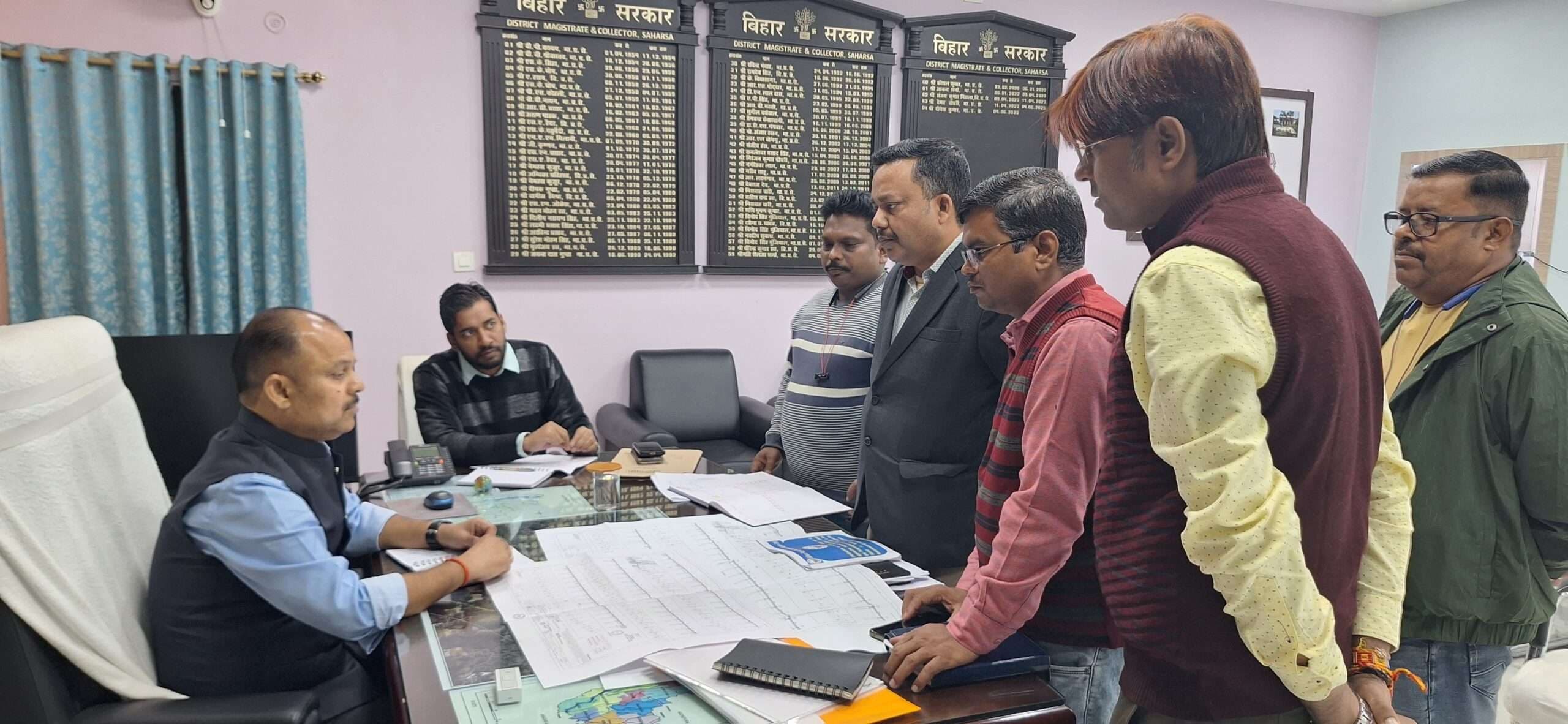 डेंगराही पुल के लिए 44 पिलर में सात का निर्माण प्रगति पर