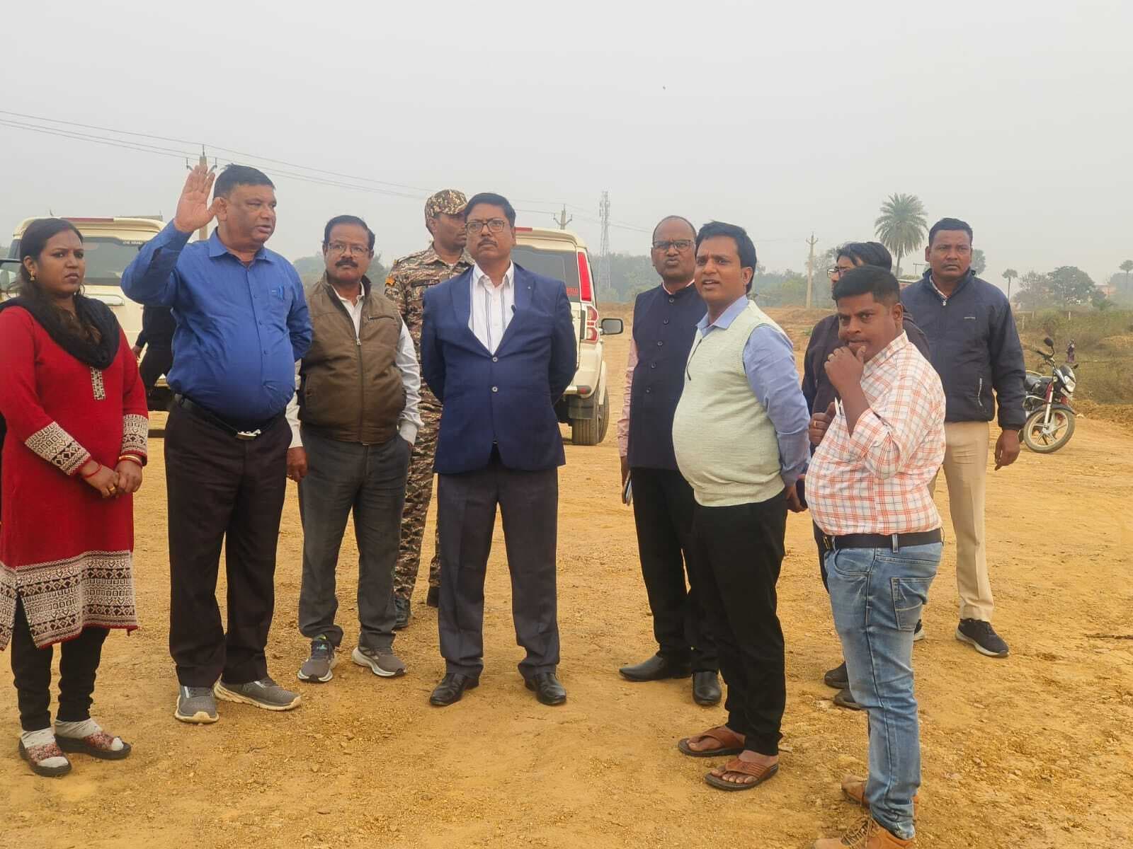 एडीएम, डीसीएलआर व एसडीएम ने बाइपास निर्माण स्थल का किया निरीक्षण