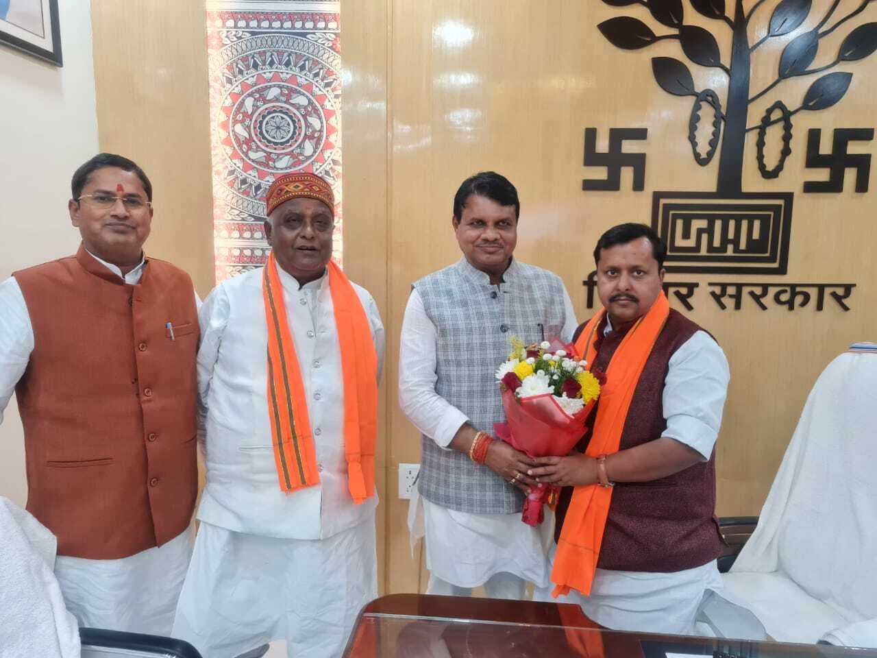 विधायक संजय सिंह ने मंत्री नितिन नवीन से की मुलाकात