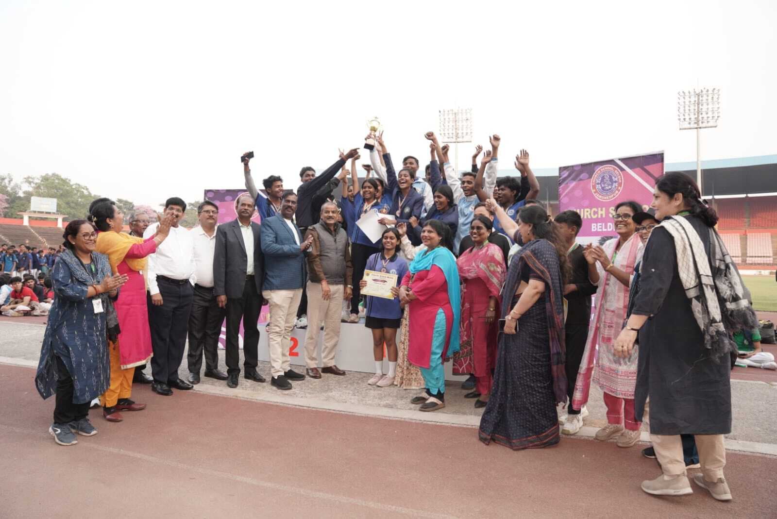 Annual Sports day of Church School Beldih 2025 : सफायर हाउस बना ओवरऑल चैंपियन